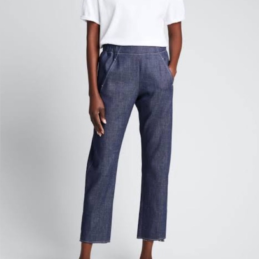 Zero + Maria Cornejo Denim Eli Trouser Pants